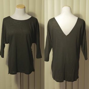 DONATED 🌟 Loose fit, comfy black tee 3/4 sleeve
